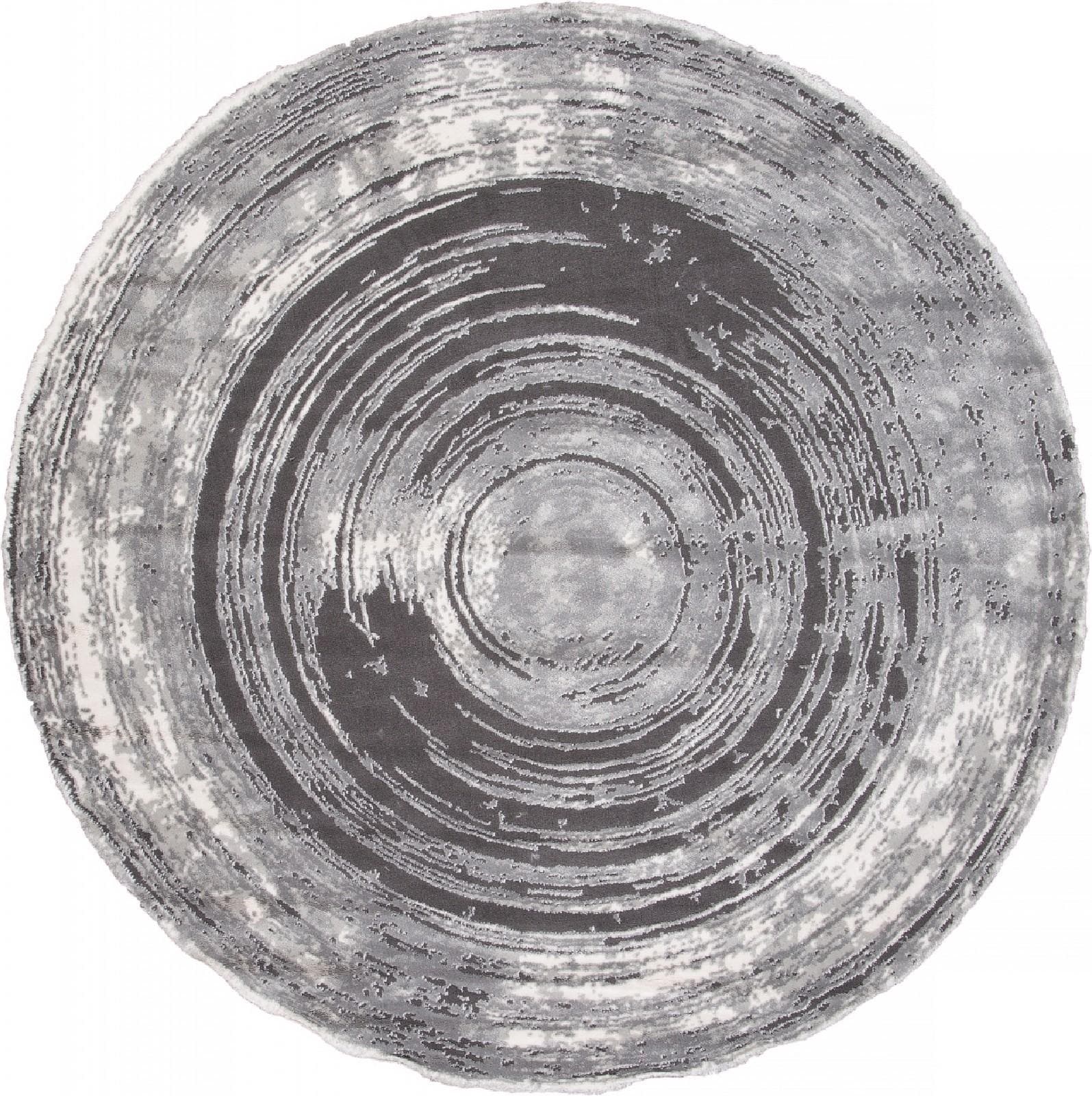 Ковер KARMEN HALI SAFIR 00843G GREY / GREY Круг Круг 1.17x1.17м