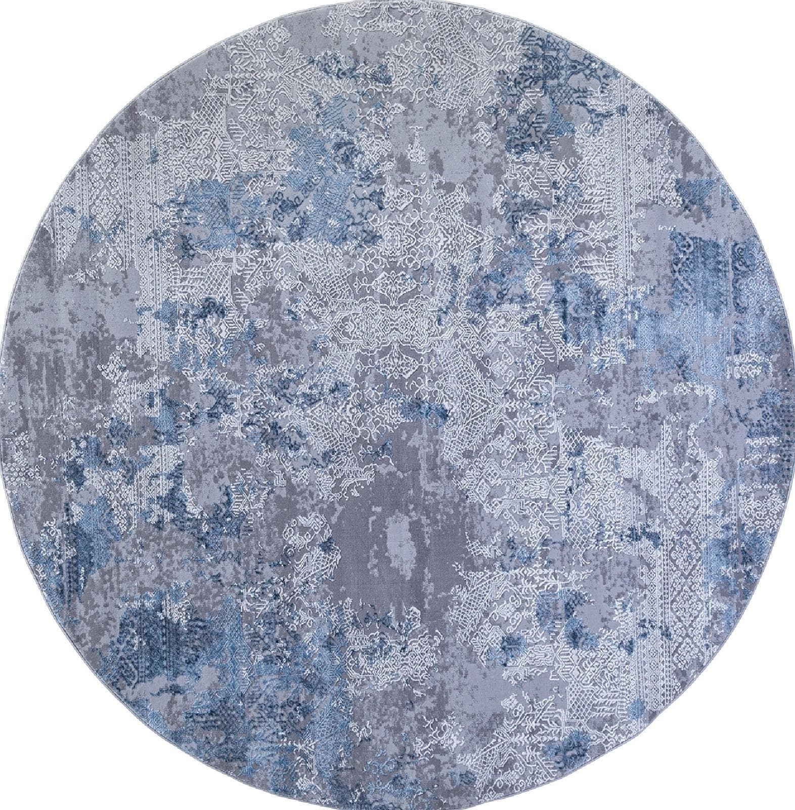 Ковер KARMEN HALI ARMINA 03851A BLUE / BLUE Круг Круг 2.4x2.4м
