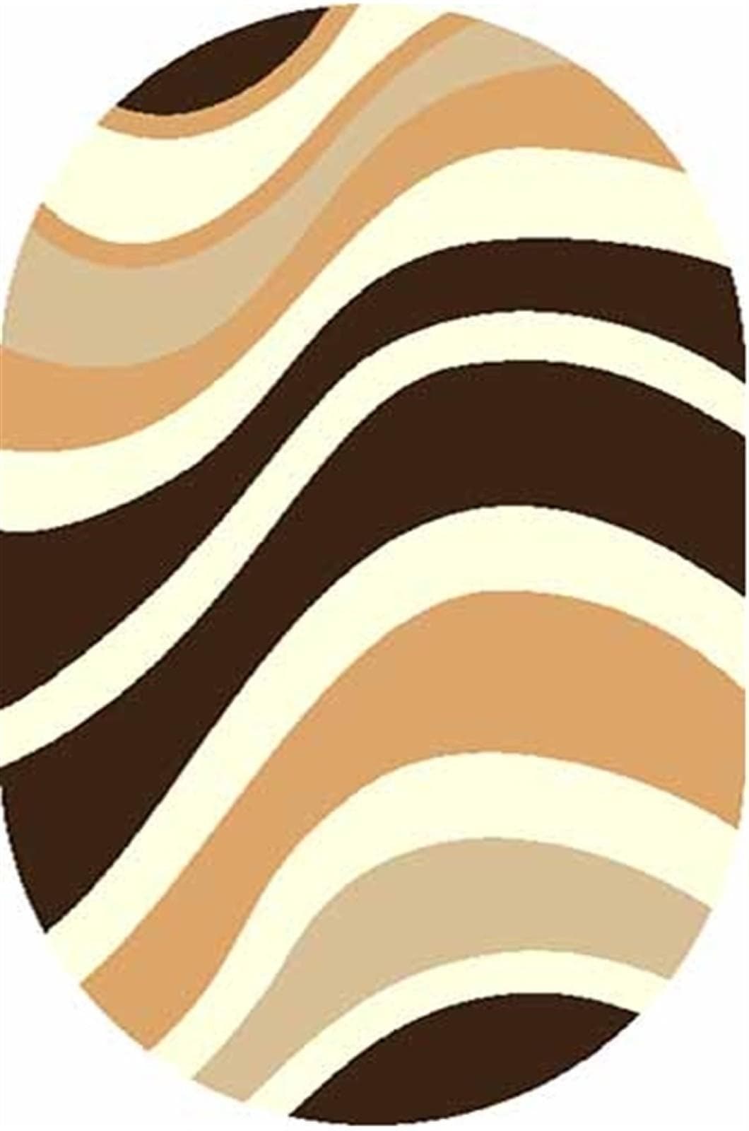 Ковер Merinos Shaggy Ultra s607 BEIGE-BROWN Овал Овал 2x4м