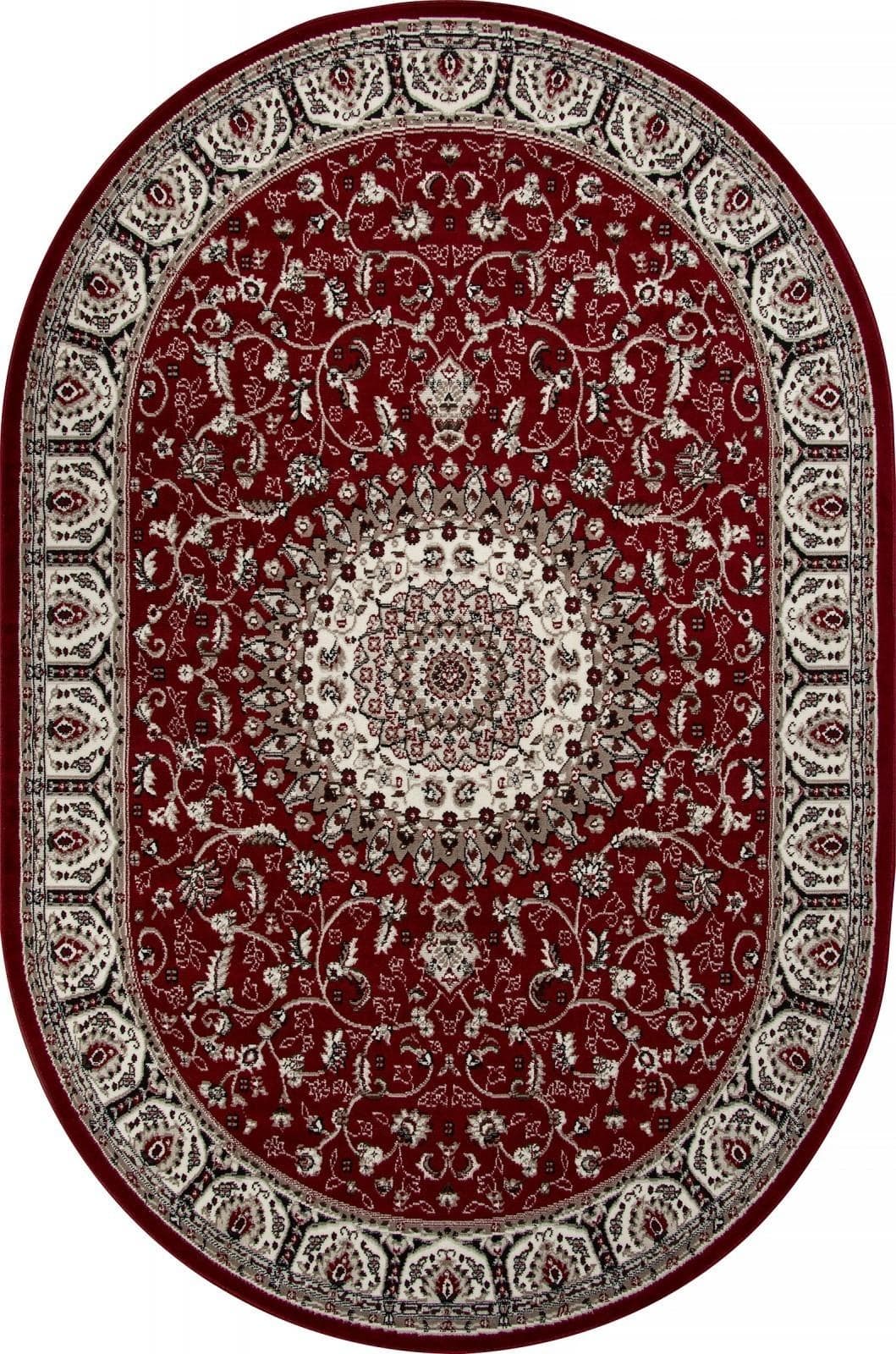 Ковер Ковер Классический MERINOS GAVANA d409 RED Овал 2.5x4м
