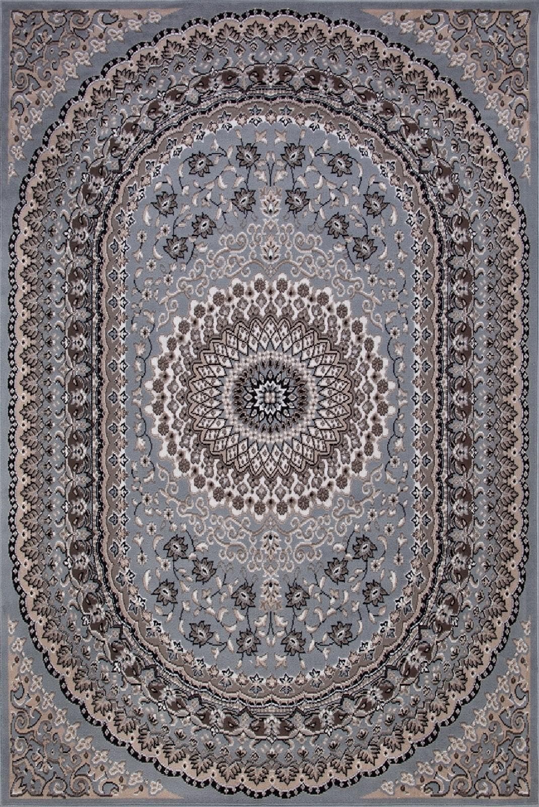Ковер MERINOS SIERRA D504 BLUE-BROWN 2 1.5x3м