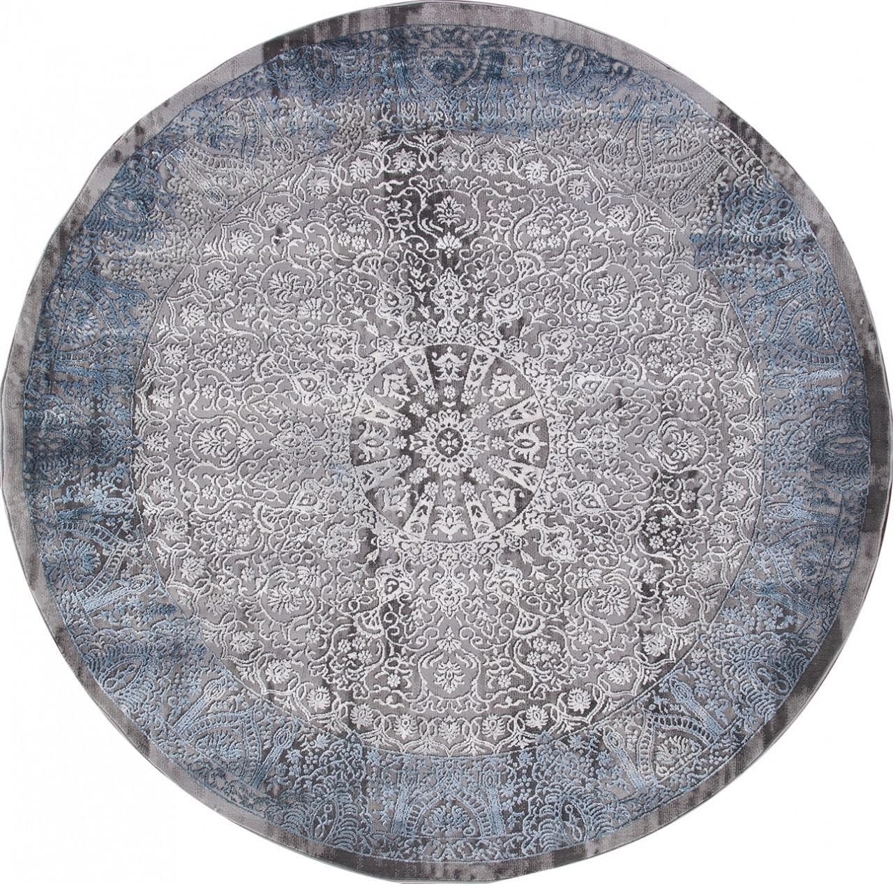 Ковер KARMEN HALI ARMINA 03878A BLUE / BLUE Круг Круг 4x4м