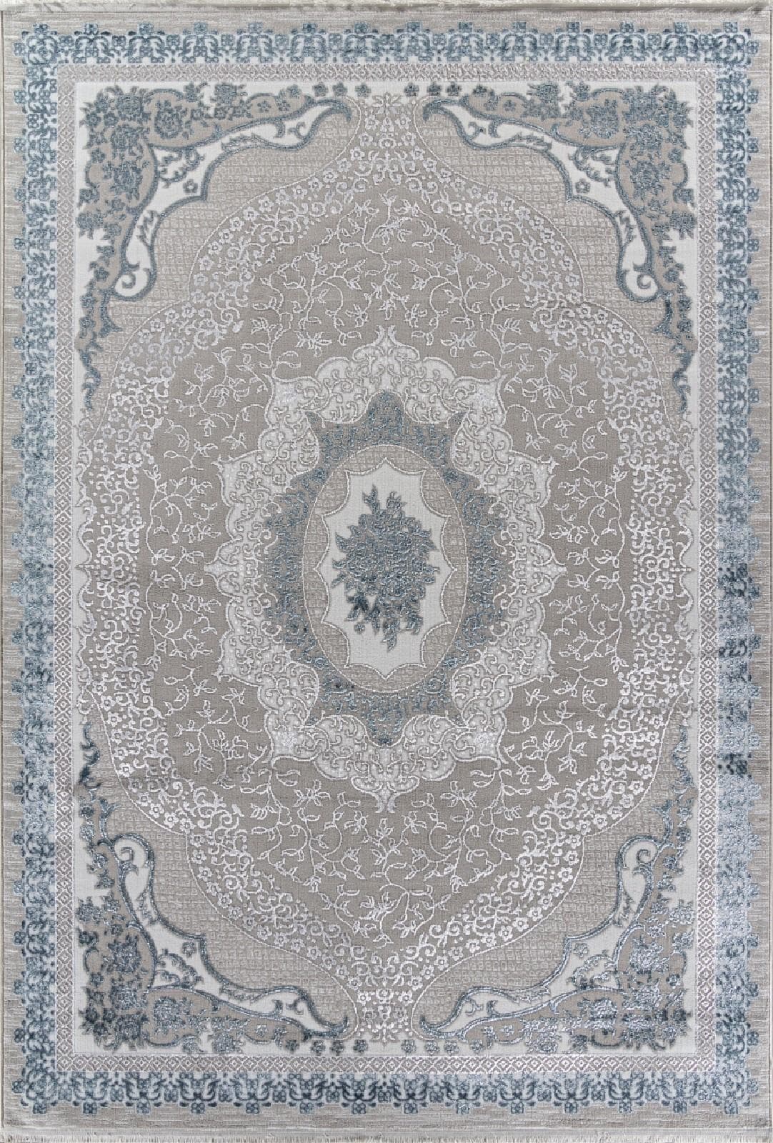 Ковер Ковер Классический ARDA EFSAN Q010A CREAM SHRINK / BLUE FDY 0.8x1.5м