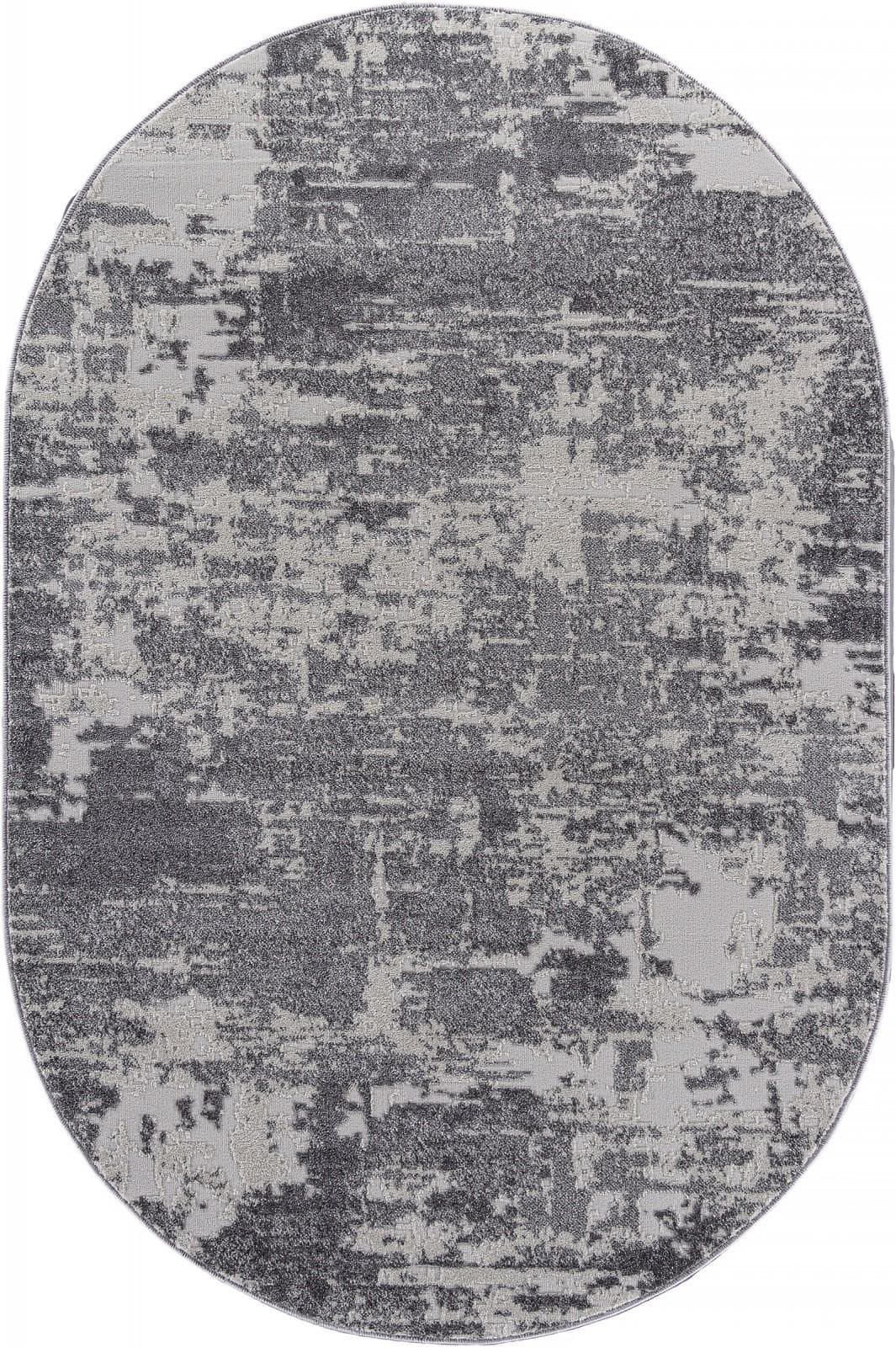 Ковер Ковер Современный MERINOS NATUREL F231 GRAY Овал 0.8x1.5м
