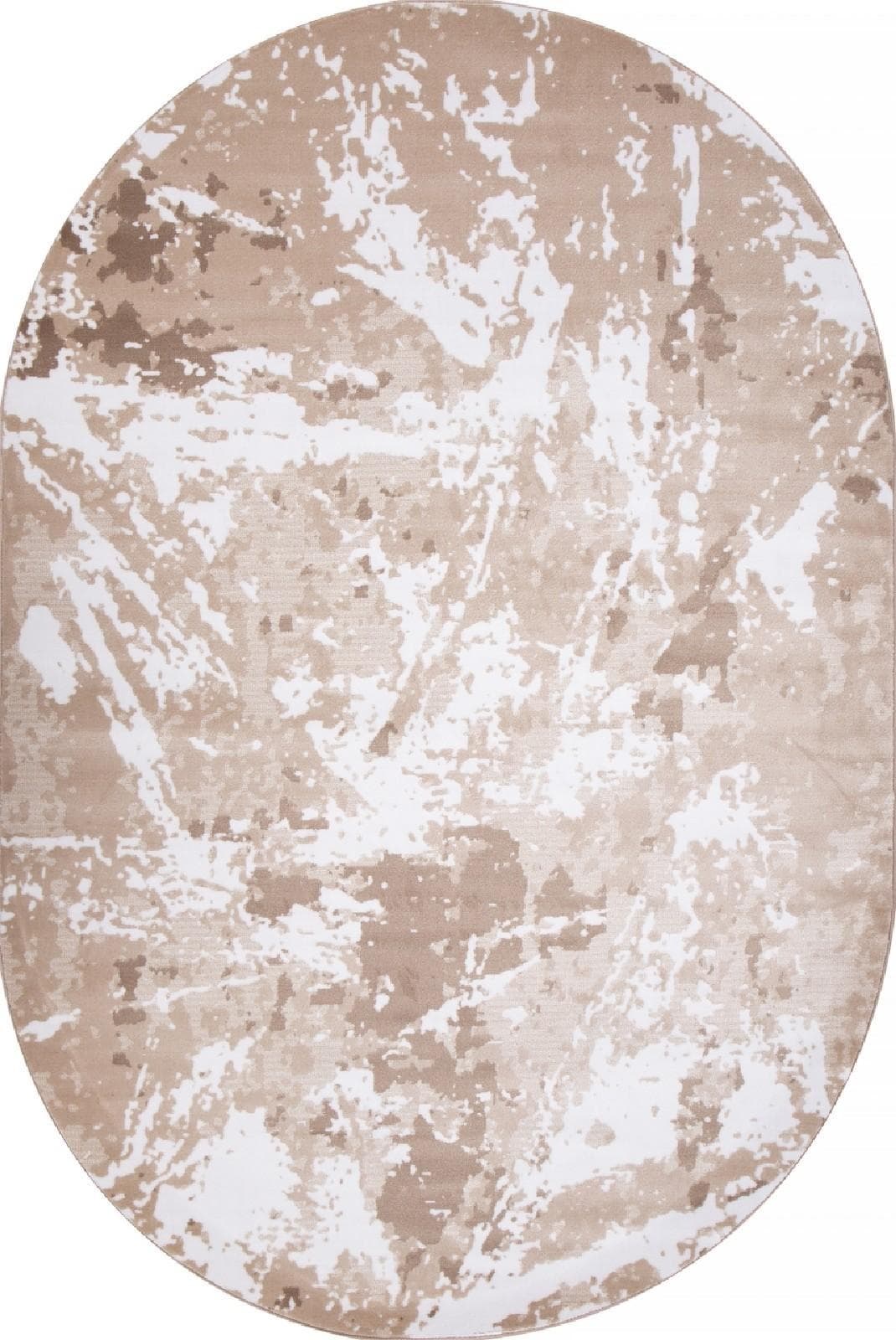 Ковер MERINOS VALENCIA DELUXE D943 BEIGE-BROWN Овал Овал 1x2м